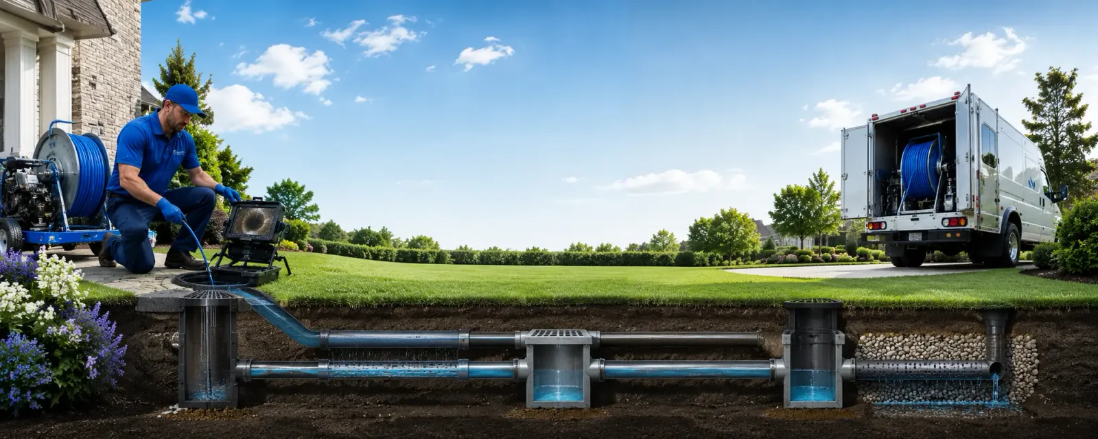 Outdoor drain cleaning information for Letts, IA